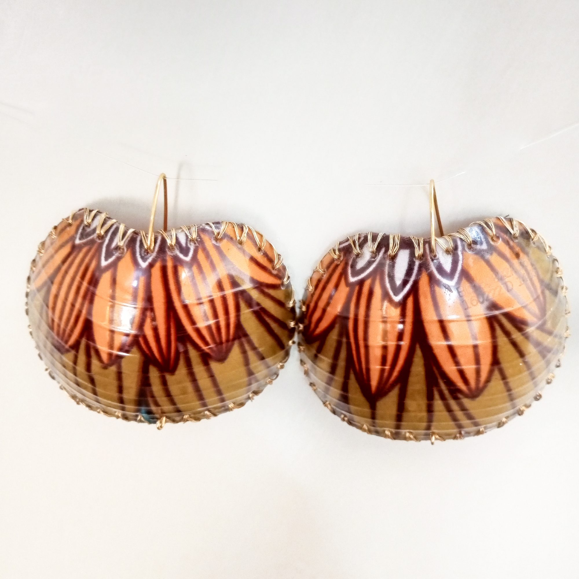 Art jewellery piece 15, wearable art from reclaimed materials